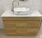 Clarke Natural Oak 1200 Floor Mount Timber Laminate Vanity