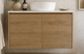 Clarke Natural Oak 900 Wall Hung Timber Laminate Vanity