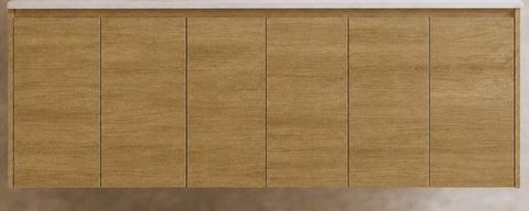 Clarke Natural Oak 1800 Wall Hung Timber Laminate Vanity