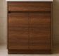 Clarke Walnut 600 Floor Mount Timber Laminate Vanity