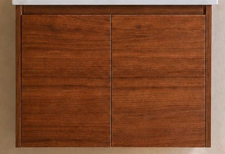 Clarke Walnut 600 Wall Hung Timber Laminate Vanity