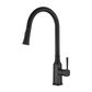 HELENA PULL OUT KITCHEN MIXER ELECTROPLATED MATT BLACK