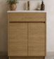 Clarke Natural Oak 600 Floor Mount Timber Laminate Vanity