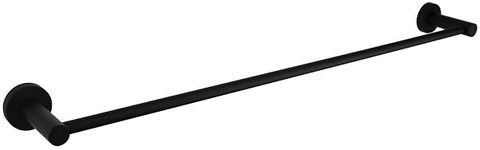 Ramsay Round Black Single Towel Rail 900mm