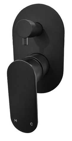 Bourdain Round Black Shower Mixer with Diverter