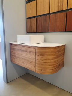 Evelyn Curved Wall Hung Vanity Collection- Made in Vic