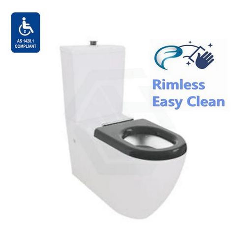 Care Rimless Back to Wall Suite (Grey Seat & Buttons)