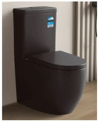 Meyer Tornado MATTE BLACK Back to Wall Toilet Suite