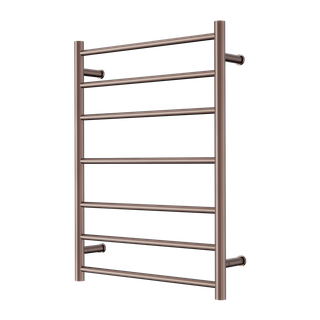 MECCA 240V 7 BAR HEATED TOWEL LADDER BRUSHED BRONZE