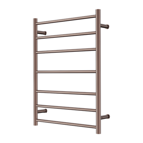 MECCA 240V 7 BAR HEATED TOWEL LADDER BRUSHED BRONZE