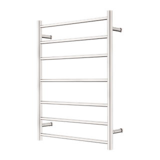 MECCA 240V 7 BAR HEATED TOWEL LADDER BRUSHED NICKEL