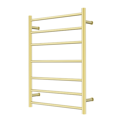 MECCA 240V 7 BAR HEATED TOWEL LADDER BRUSHED GOLD