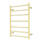 MECCA 240V 7 BAR HEATED TOWEL LADDER BRUSHED GOLD