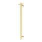 MECCA 240V SINGLE VERTICAL HEATED TOWEL RAIL BRUSHED GOLD