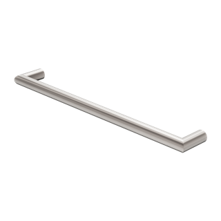 MECCA 240V SINGLE HEATED TOWEL RAIL BRUSHED NICKEL