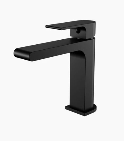 BIANCA BASIN MIXER STRAIGHT SPOUT MATTE BLACK