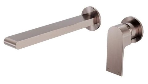 BIANCA WALL BASIN/BATH MIXER SEPARATE BACK PLATE 187MM BRUSHED BRONZE