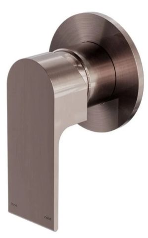 BIANCA SHOWER MIXER 80MM PLATE BRUSHED BRONZE