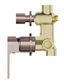 BIANCA SHOWER MIXER WITH DIVERTOR SEPARATE BACK PLATE BRUSHED BRONZE