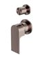 BIANCA SHOWER MIXER WITH DIVERTOR SEPARATE BACK PLATE BRUSHED BRONZE