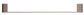 BIANCA SINGLE TOWEL RAIL 800MM BRUSHED BRONZE