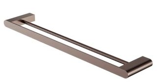 BIANCA DOUBLE TOWEL RAIL 600MM BRUSHED BRONZE