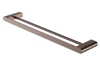 BIANCA DOUBLE TOWEL RAIL 800MM BRUSHED BRONZE