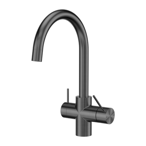 MECCA 3 WAY FILTERED MIXER TAP GUN METAL