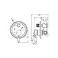 YORK SHOWER MIXER WITH DIVERTOR WITH WHITE PORCELAIN LEVER BRUSHED NICKEL