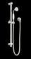 YORK SHOWER RAIL WITH WHITE PORCELAIN HAND SHOWER BRUSHED NICKEL