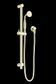 YORK SHOWER RAIL WITH METAL HAND SHOWER AGED BRASS