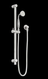 YORK SHOWER RAIL WITH METAL HAND SHOWER BRUSHED NICKEL