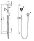 YORK SHOWER RAIL WITH METAL HAND SHOWER BRUSHED NICKEL