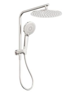 MECCA 2 IN 1 TWIN SHOWER BRUSHED NICKEL