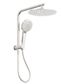 MECCA 2 IN 1 TWIN SHOWER BRUSHED NICKEL