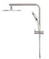 MECCA 2 IN 1 TWIN SHOWER BRUSHED NICKEL