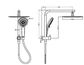 MECCA 2 IN 1 TWIN SHOWER BRUSHED NICKEL