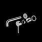 DOLCE WALL BASIN/BATH MIXER SEPARATE BACK PLATE TRIM KITS ONLY CHROME