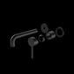 DOLCE WALL BASIN/BATH MIXER SEPARATE BACK PLATE TRIM KITS ONLY MATTE BLACK