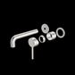 DOLCE WALL BASIN/BATH MIXER SEPARATE BACK PLATE TRIM KITS ONLY BRUSHED NICKEL