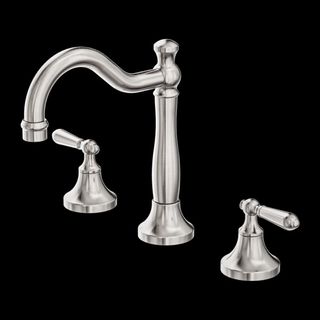 YORK BASIN SET WITH METAL LEVER BRUSHED NICKEL