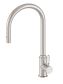 YORK PULL OUT SINK MIXER WITH VEGIE SPRAY FUNCTION WITH WHITE PORCELAIN LEVER BR