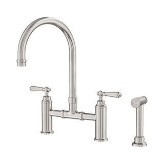York Bridge Kitchen Set With Hand Spray Brushed Nickel