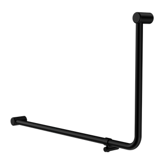 MECCA CARE 32MM DDA 90 DEGREE BENT TUBE GRAB RAIL 600X1000MM MATTE BLACK