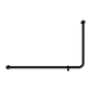 MECCA CARE 32MM DDA 90 DEGREE BENT TUBE GRAB RAIL 600X1000MM MATTE BLACK