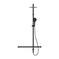 MECCA CARE 32MM T BAR GRAB RAIL 1100X750MM TWIN SHOWER SET MATTE BLACK