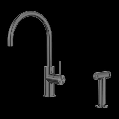 ZEN SS316L KITCHEN MIXER WITH HAND SPRAY GRAPHITE