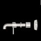 ZEN SS316L WALL BASIN/BATH MIXER 185MM SPOUT TRIM KITS ONLY BRUSHED NICKEL