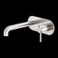 ZEN SS316L WALL BASIN/BATH MIXER 230MM SPOUT BRUSHED NICKEL