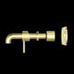 ZEN SS316L WALL BASIN/BATH MIXER 185MM SPOUT TRIM KITS ONLY BRUSHED GOLD